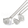 Brass Pendant Necklaces NJEW-G089-10P-1