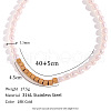 Mother's Day Jewellery Fashionable Natural Freshwater Pearl & Cube Stainless Steel Beaded Necklaces for Women IP4798-1-1