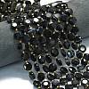 Natural Black Agate Beads Strands G-C116-A130-01-1