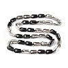 201 Stainless Steel Arch Links Chain Necklace NJEW-F222-38EBP-08-1
