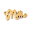 Mother's Day PVD Vacuum Plating 304 Stainless Steel  Beads STAS-C035-01G-1