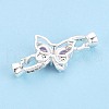 Brass Micro Pave Cubic Zirconia Fold Over Clasps KK-U037-10S-4