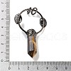 Natural Tiger Eye Faceted Pointed Bullet Big Pendants G-A221-02D-3