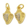 Rack Plating Brass Micro Pave Cubic Zirconia Pendants KK-I718-27G-02-1