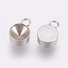 Tarnish Resistant 201 Stainless Steel Pendant Rhinestone Settings STAS-I088-L-04P-2