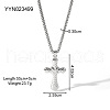 Retro Stainless Steel Pendant Hip-hop Necklaces OC7318-2-2