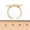 Heart Brass Cuff Rings for Women RJEW-A069-09G-5