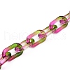 Handmade Two Tone Transparent Acrylic Cable Chains AJEW-JB00840-01-1