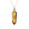 Natural Tiger Eye Perfume Bottle Pendant Necklace PW-WG2A891-32-1