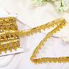Globleland 14~15 Yards Sparkle Style Purl Polyester Ribbons SRIB-GL0001-01-4