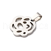 304 Stainless Steel Pendants STAS-P393-02P-2