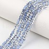 Electroplate Glass Beads Strands EGLA-A034-J6mm-M07-1