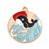 Alloy Enamel Pendants ENAM-B051-02KCG-01-1