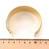 304 Stainless Steel Rhinestone Cuff Bangles for Women BJEW-Z109-04G-02-3