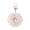 Natural Rose Quartz Big Pendants G-P459-01P-G-2
