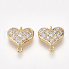 Brass Cubic Zirconia Links KK-S350-379-1