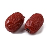 Artificial Red Date Resin Pendants RESI-M053-01-2