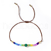 Chakra Tibetan Style Glass Seed Beaded Braided Bead Bracelets for Women GJ3343-1