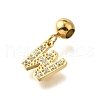 304 Stainless Steel Rhinstone Pendant STAS-H202-50G-W-2
