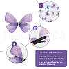 CRASPIRE 24Pcs 2Bags Cloth Butterfly Alligator Hair Clip FIND-CP0002-49B-5