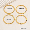 4Pcs Elegant Zinc Alloy Twisted Bangle Set for Women IW6232-3-5