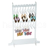 2 Layers Hanger Style Acrylic Earring Storage Display Rack ST-CJ0034-03-1