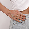 Alloy Rhinestone Ring Bracelets for Women WGF4CB7-03-1