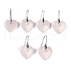 Natural Rose Quartz Dangle Earrings EJEW-C119-03P-08-1