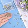 SOFPLATE 24 Pairs 2 Colors Brass Earring Hooks KK-SP0001-40-3