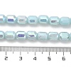 Imitation Jade Glass Beads Strands EGLA-D030-05D-4