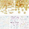 Olycraft Ocean Themed 160Pcs 8 Styles Brass/Alloy Cabochons MRMJ-OC0002-76-1