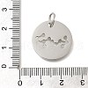 Anti-Tarnish 304 Stainless Steel Pendants STAS-M074-02I-P-3
