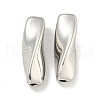 Brass Twist Tube Beads KK-Q820-25P-1