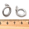 304 Stainless Steel Chunky Oval Studs Earrings for Women EJEW-K306-28P-5
