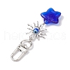 Evil Eye Lampwork Pendant Decorations HJEW-JM01997-04-5