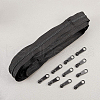 Nylon Closed-end Zipper and Zinc Alloy Zipper Sliders Zipper Head DIY-BC0011-64-5