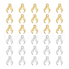 Unicraftale 120Pcs 2 Colors 316 Surgical Stainless Steel Pendant Pinch Bails STAS-UN0056-69-1