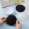 BENECREAT 6Pcs 2 Colors EVA Fabric Pillbox Stewardess Fascinator Hat Base DIY-BC0014-07-3