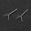 925 Sterling Silver Earrings Settings STER-P032-09S-2