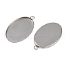 Tarnish Resistant 304 Stainless Steel Pendant Cabochon Settings STAS-K148-03-3