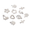  Jewelry 90Pcs 9 Style 304 Stainless Steel Charms STAS-PJ0001-41-11