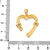 Brass Micro Pave Cubic Zirconia Pendants KK-V009-17G-3