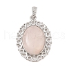 Natural Rose Quartz Pendants G-A226-03P-05-1