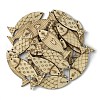 100Pcs Wood Pendants WOOD-G020-11-1