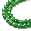 Natural Dyed White Jade Beads Strands G-C179-A6mm-09-4