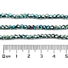 Transparent Electroplate Glass Beads Strands X-EGLA-A039-T3mm-UA06-4
