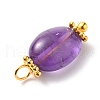 Natural Morganite & Amethyst & White Moonstone Gemstone Pendants PALLOY-JF00553-3