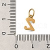 Ion Plating(IP) 304 Stainless Steel Enamel Alphabet Charms STAS-F308-02G-Z-3