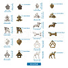  Tibetan Style Alloy Pendants TIBE-TA0001-18-9