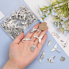 CHGCRAFT 80Pcs 20 Style Tibetan Style Alloy Pendants FIND-CA0007-61-3